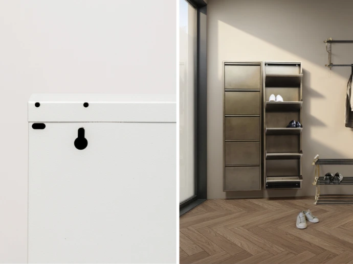 Wall Mount Shoe Cabinet