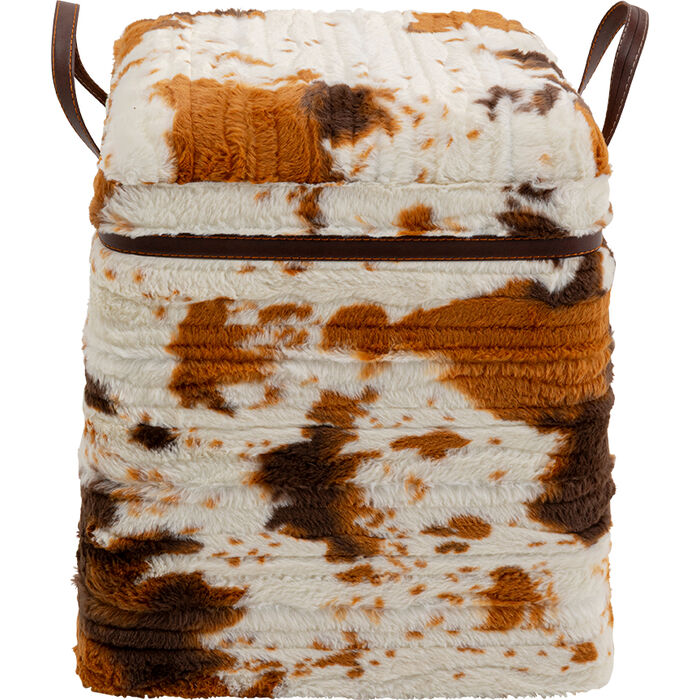 Storage Stool Belt Cow